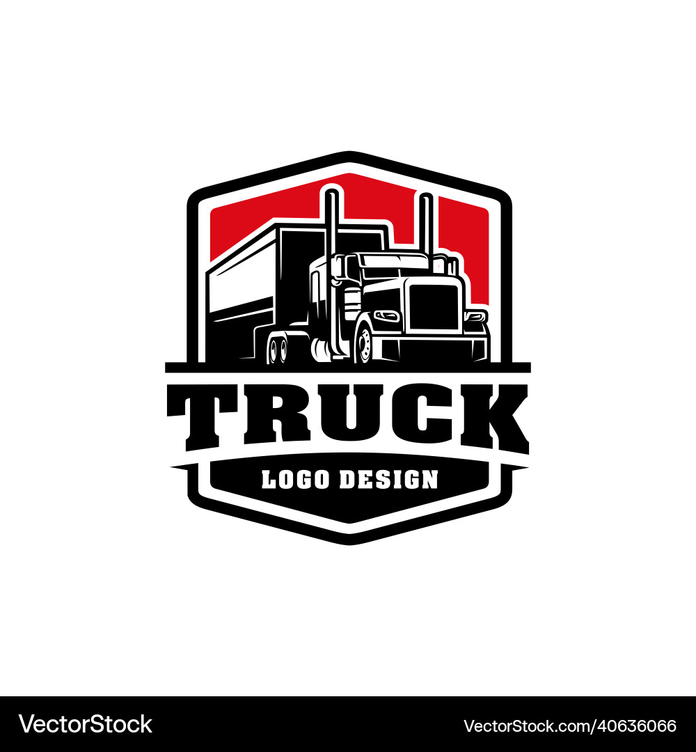 Big Rig Truck Logo - Transport Vector Image