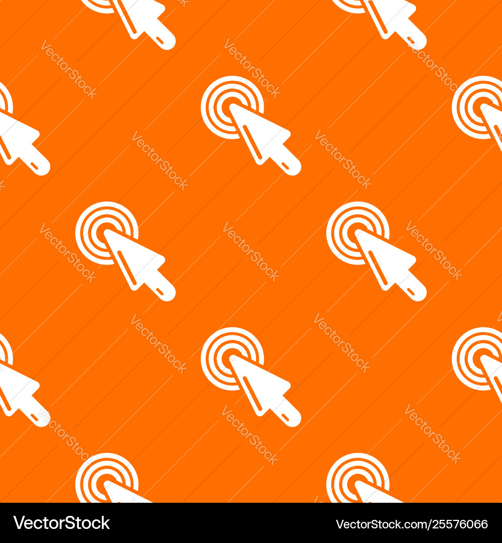 Cursor mouse pattern orange Cursor mouse pattern orange vector image