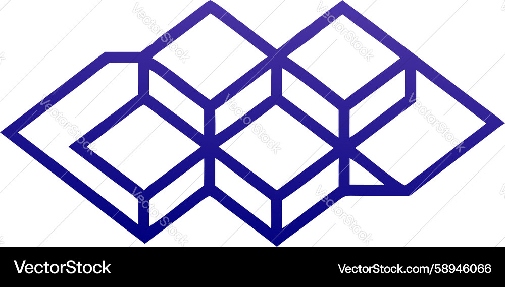 Isometric Cube Pattern Vector Image
