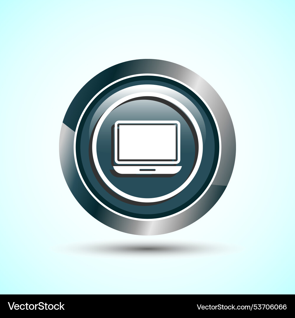 Laptop icon design computer for apps Laptop icon design computer for apps Vector Image