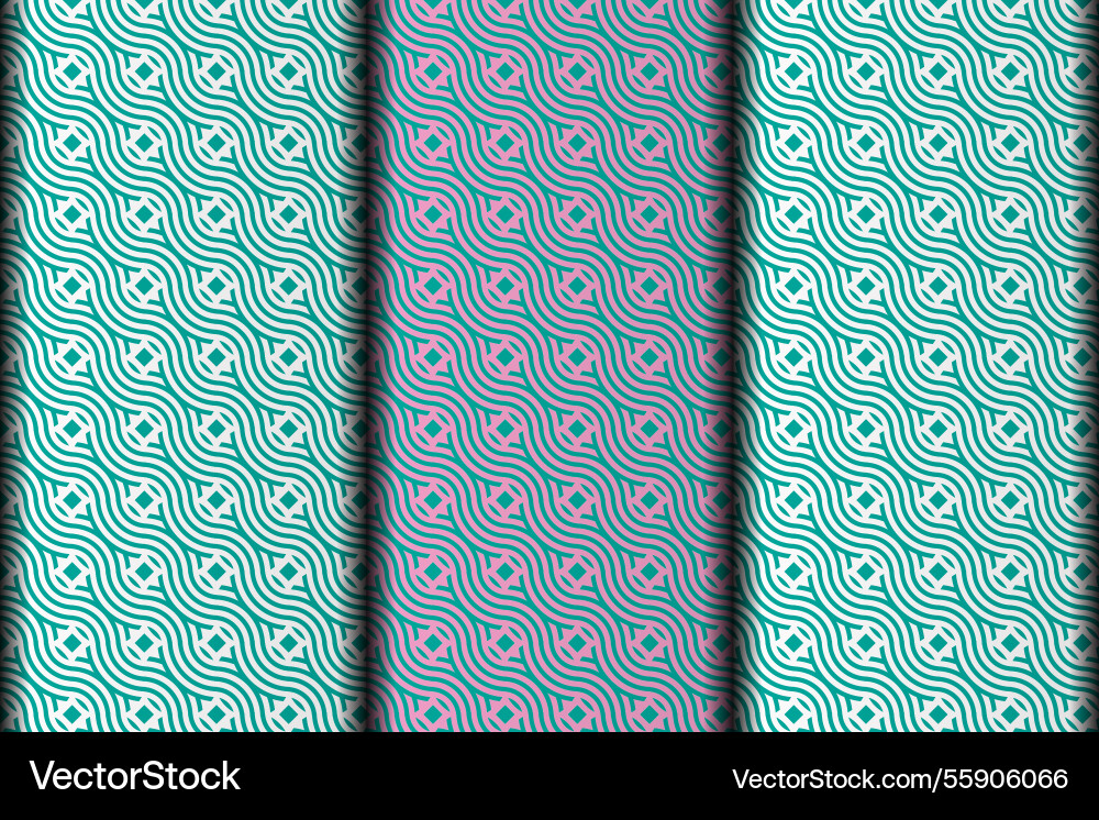 Zigzag pattern design vector image