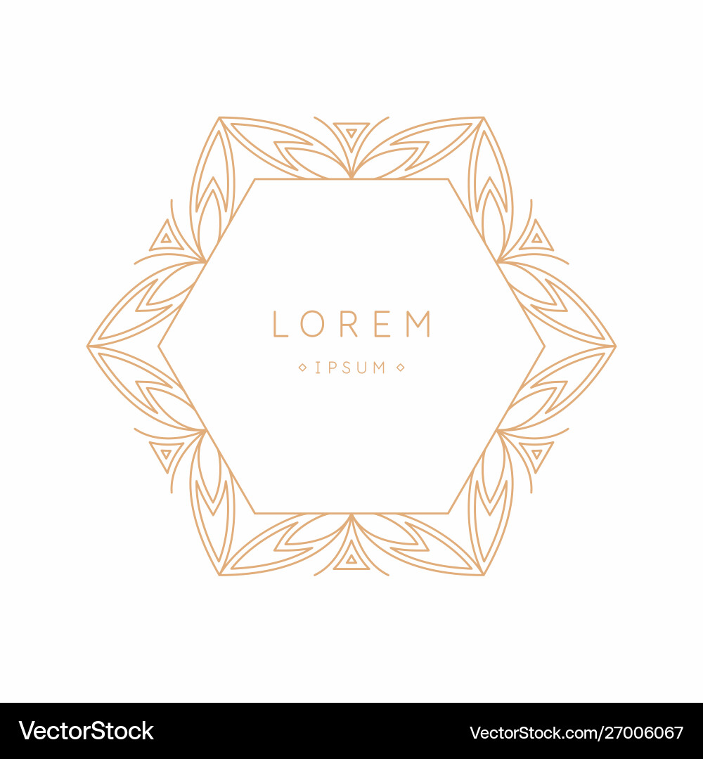 Abstract element with gold lines Abstract element with gold lines vector image