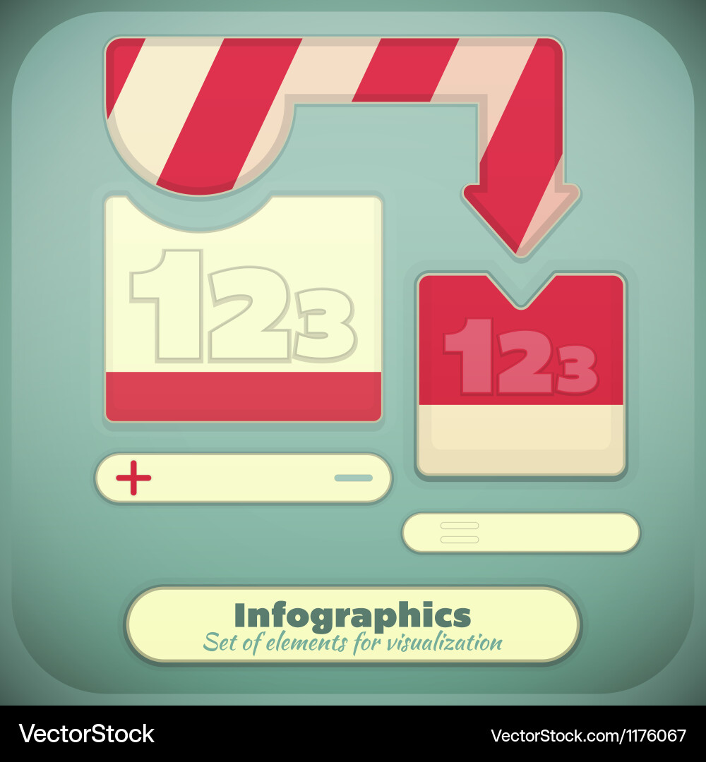 Data Visualization Elements vector image