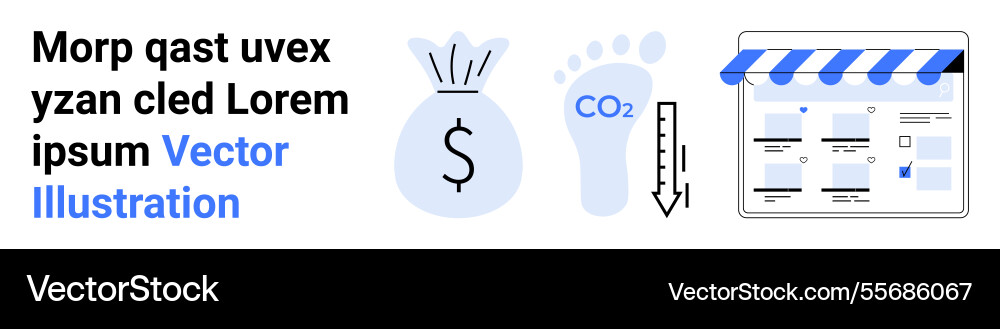 Financial analysis and eco-friendly business Financial analysis and eco-friendly business vector image