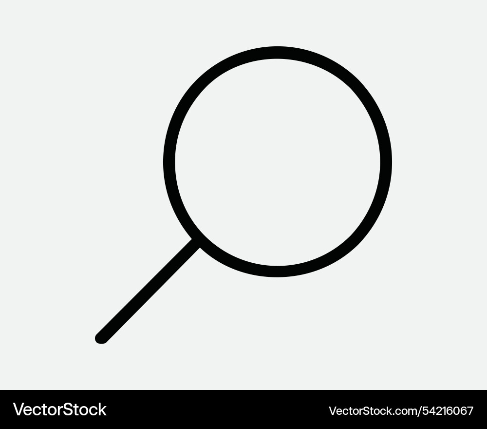 Magnifying glass icon search look up research zoom Magnifying glass icon search look up research zoom vector image