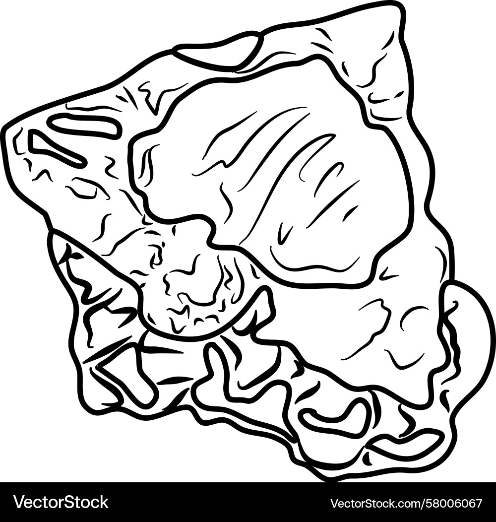 Pie Slice with Lattice Crust Vector Image
