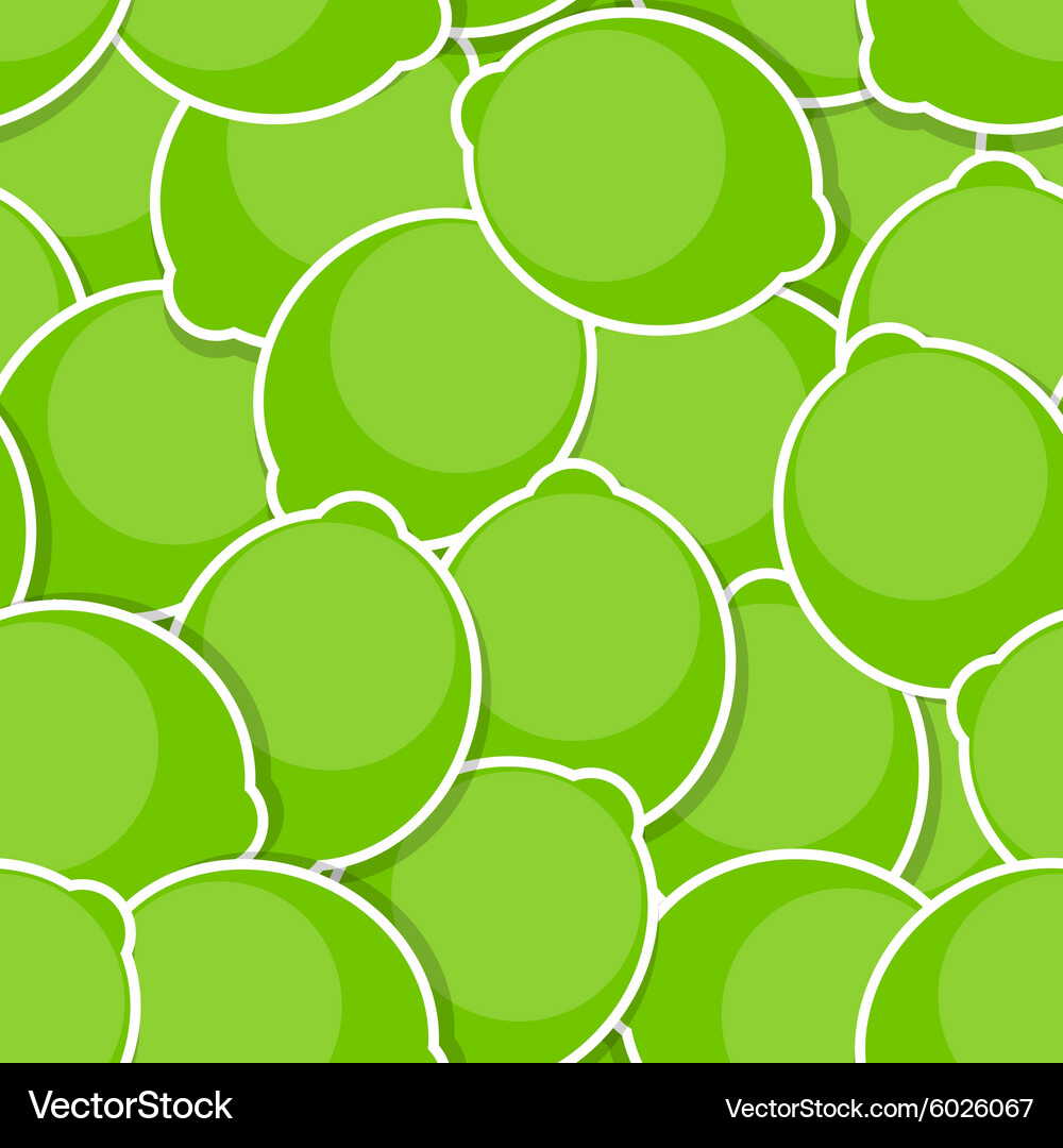 Seamless pattern background from lime Vector Image