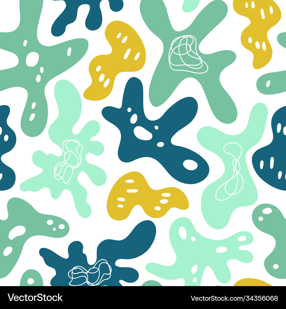 Abstract Bacteria Forms Vector Image