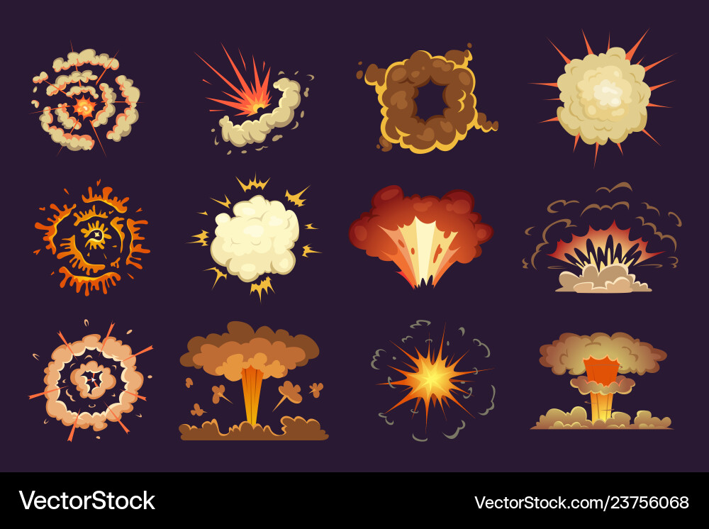 Exploding Bomb - Abstract Blast vector image
