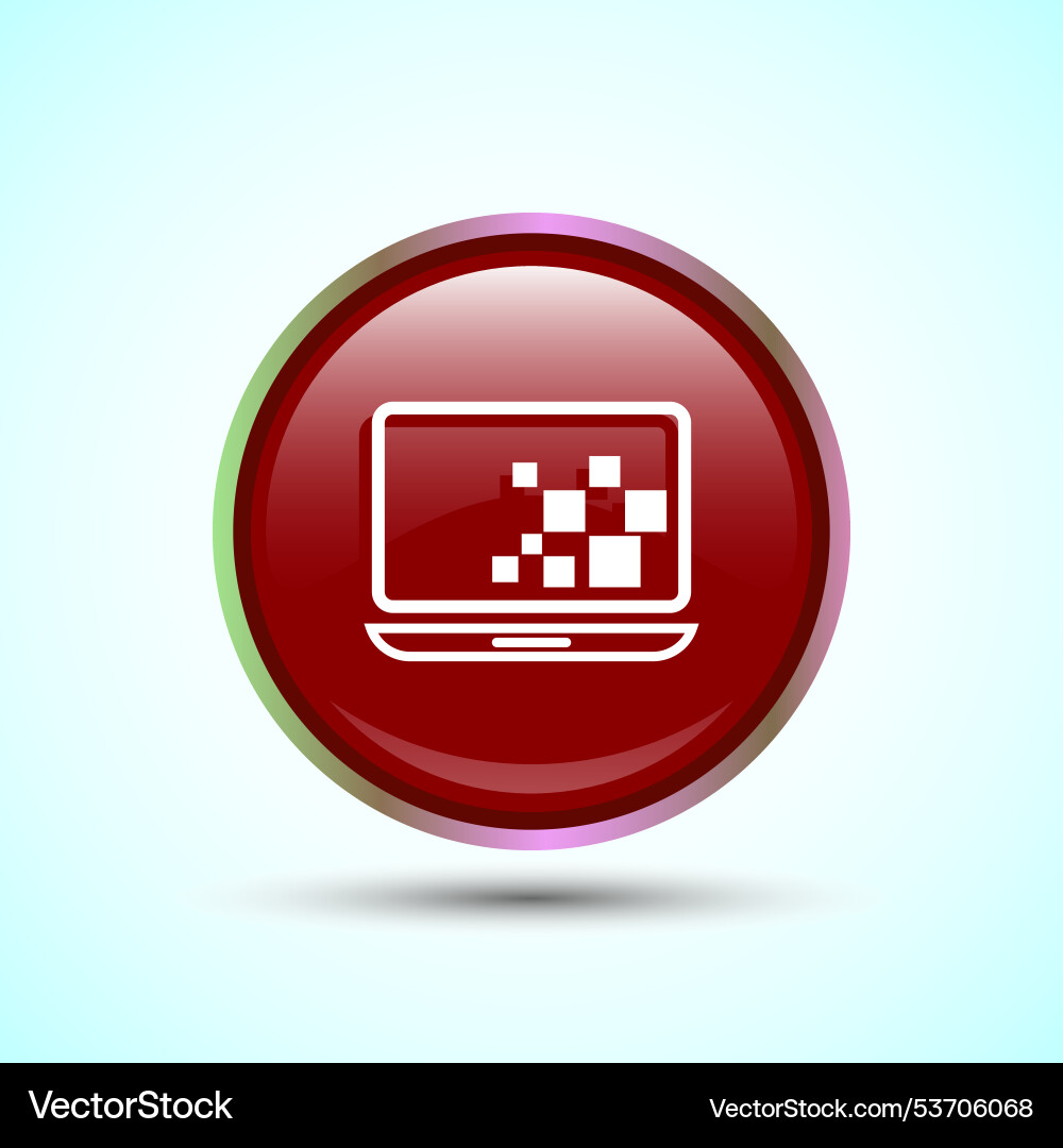 Laptop icon design computer for apps Vector Image
