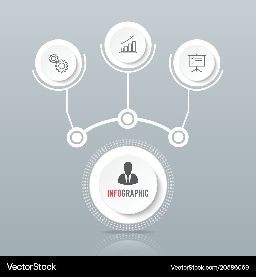 Abstract Number Options Template Vector Image