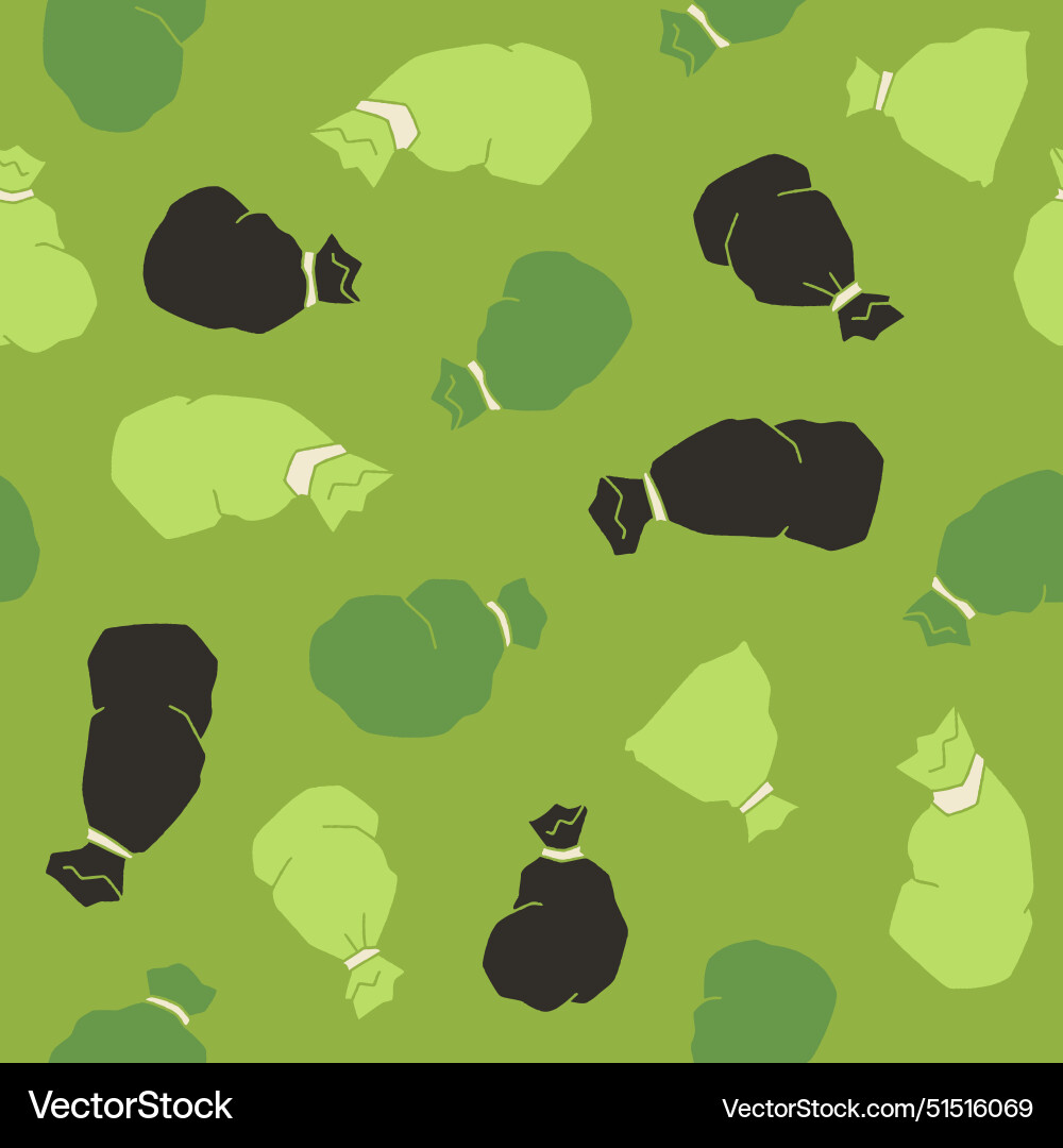 Bunch of trash seamless pattern design Bunch of trash seamless pattern design vector image