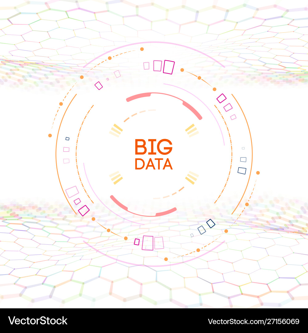 Eps 10 big data analytics concept information Vector Image