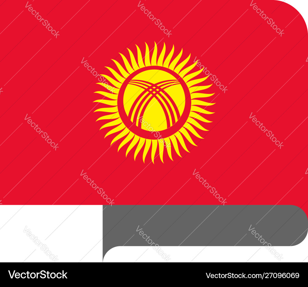 Flag horizontal shape pointer for world map Flag horizontal shape pointer for world map vector image