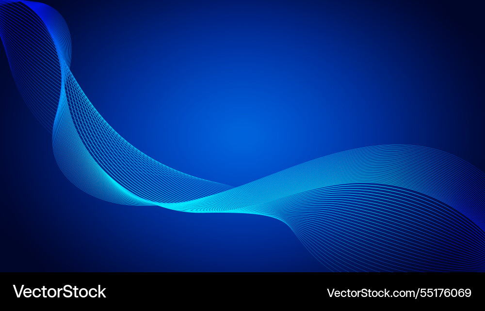 Geometric curved lines in gradient forming Geometric curved lines in gradient forming vector image