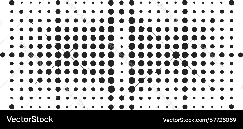 Gradient halftone pattern abstract dot matrix vector image