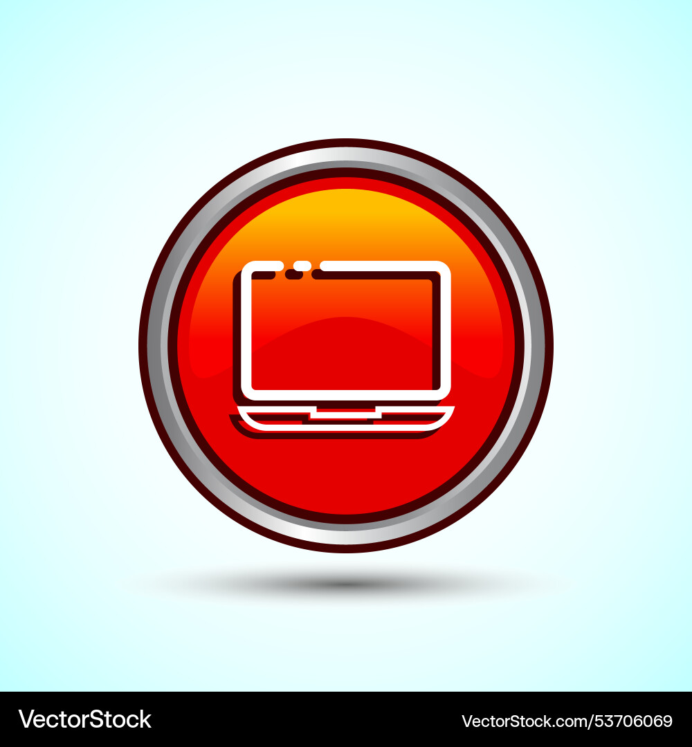 Laptop icon design computer for apps Vector Image