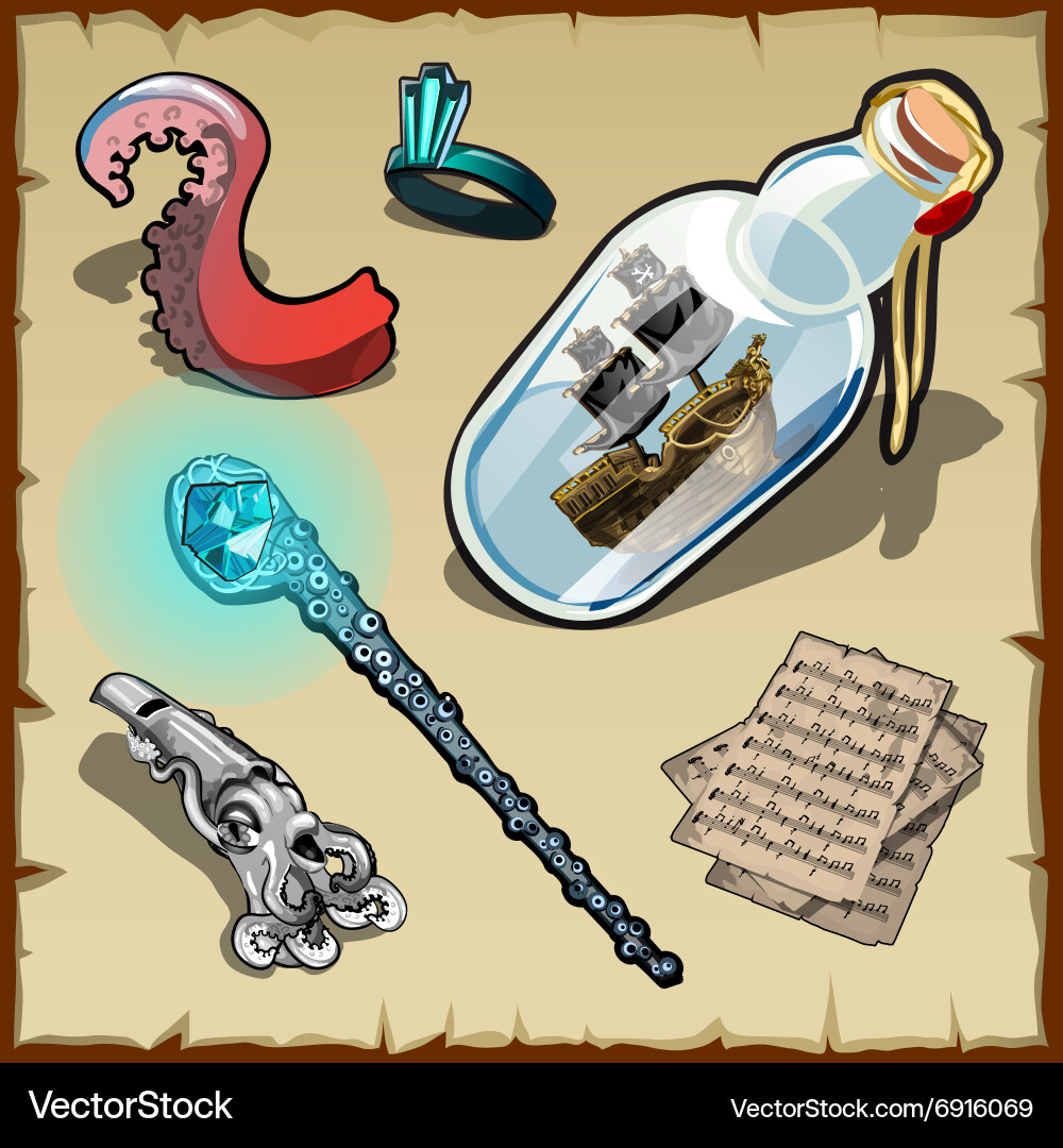 Nautical Symbols and Objects vector image