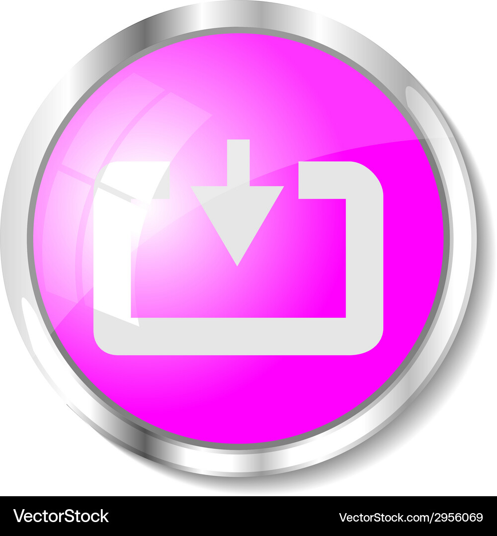 Pink web button Vector Image