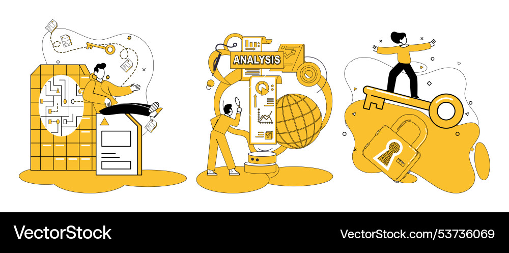 Work with data technology and analytics dance Work with data technology and analytics dance vector image