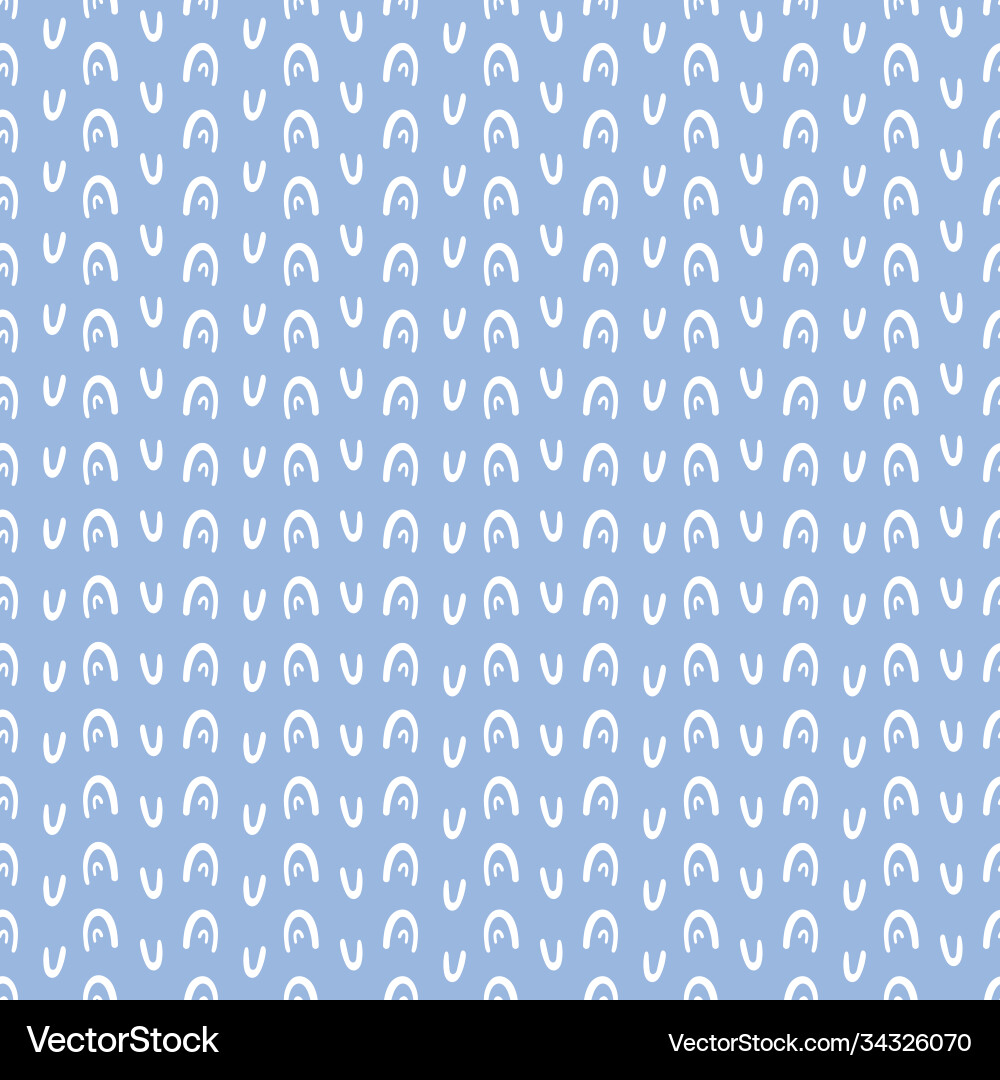 Abstract curve pattern background design in blue vector image