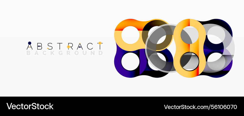 Abstract geometric pattern with interlocking Vector Image