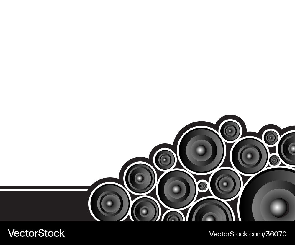 Modern Speaker Array vector image