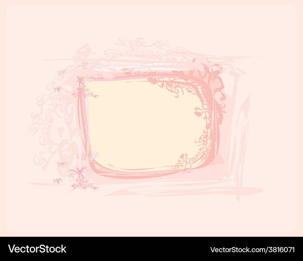 Abstract frame with space for your text Vector Image