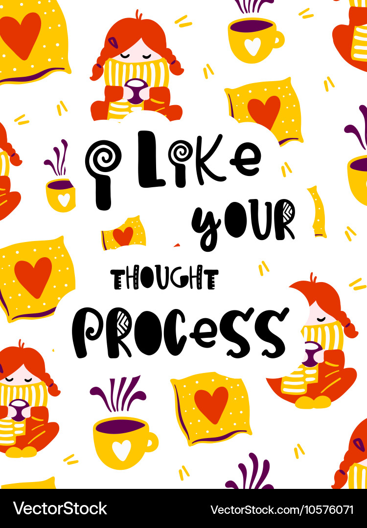 Autumn poster with phrase Vector Image