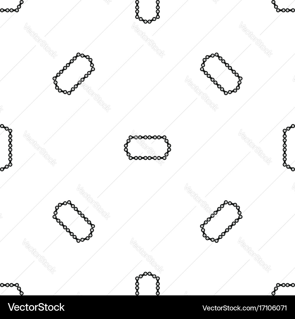 Bicycle chain pattern seamless black Vector Image