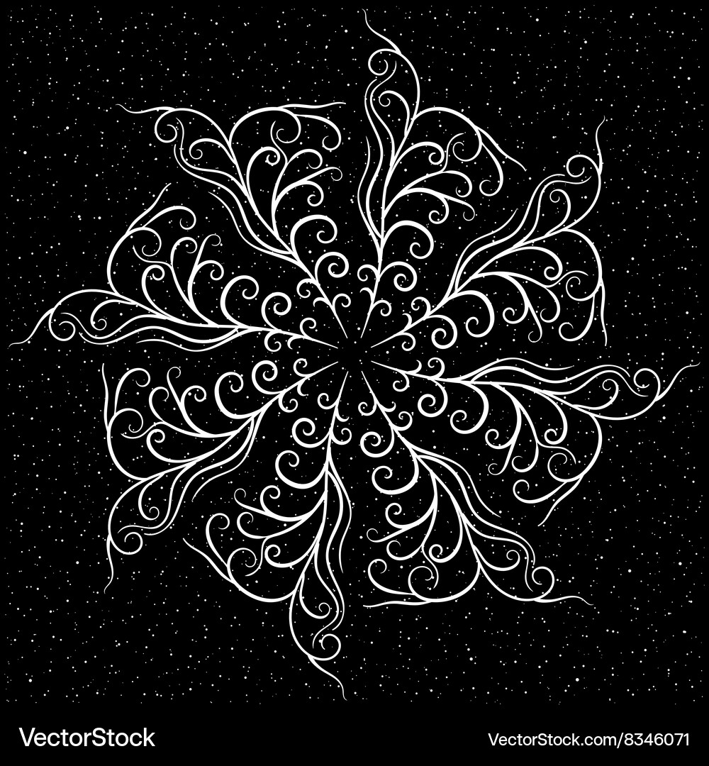 Fantasy round element for design Vector Image