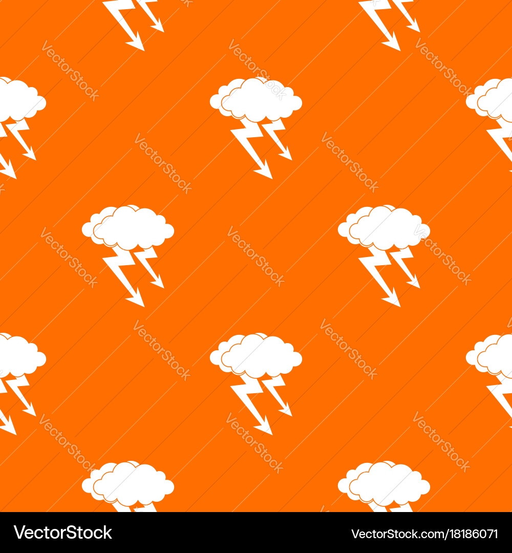 Lightning cloud pattern seamless vector image