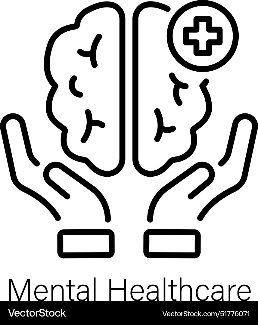 Mental healthcare Royalty Free Vector Image - VectorStock