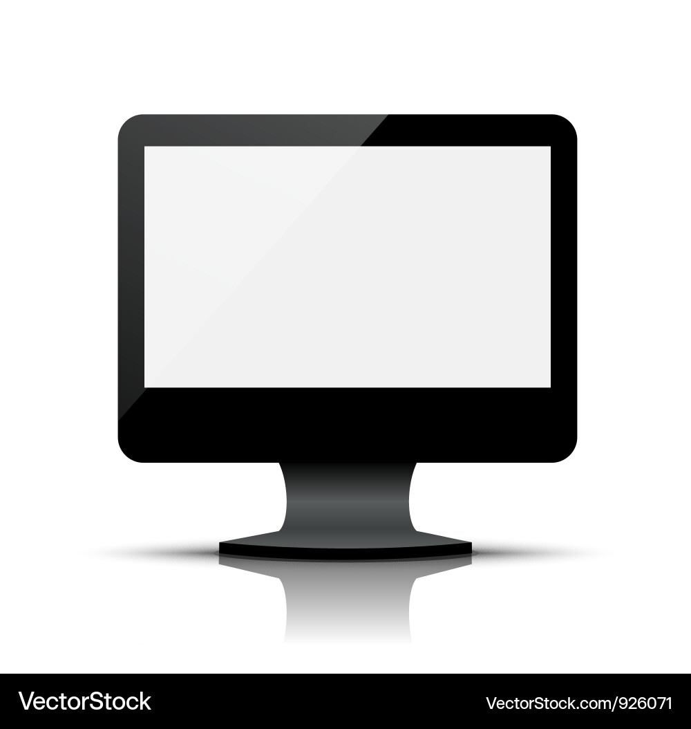 Modern Computer Monitor vector image