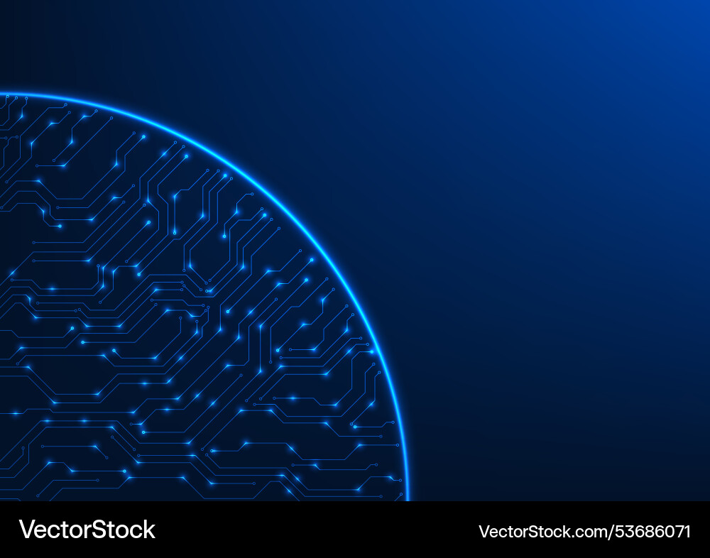 Technology background with circuit lines inside Technology background with circuit lines inside vector image