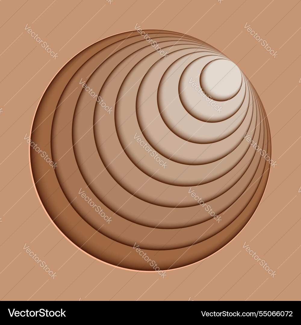Abstract gradient circular pattern design in warm Abstract gradient circular pattern design in warm vector image