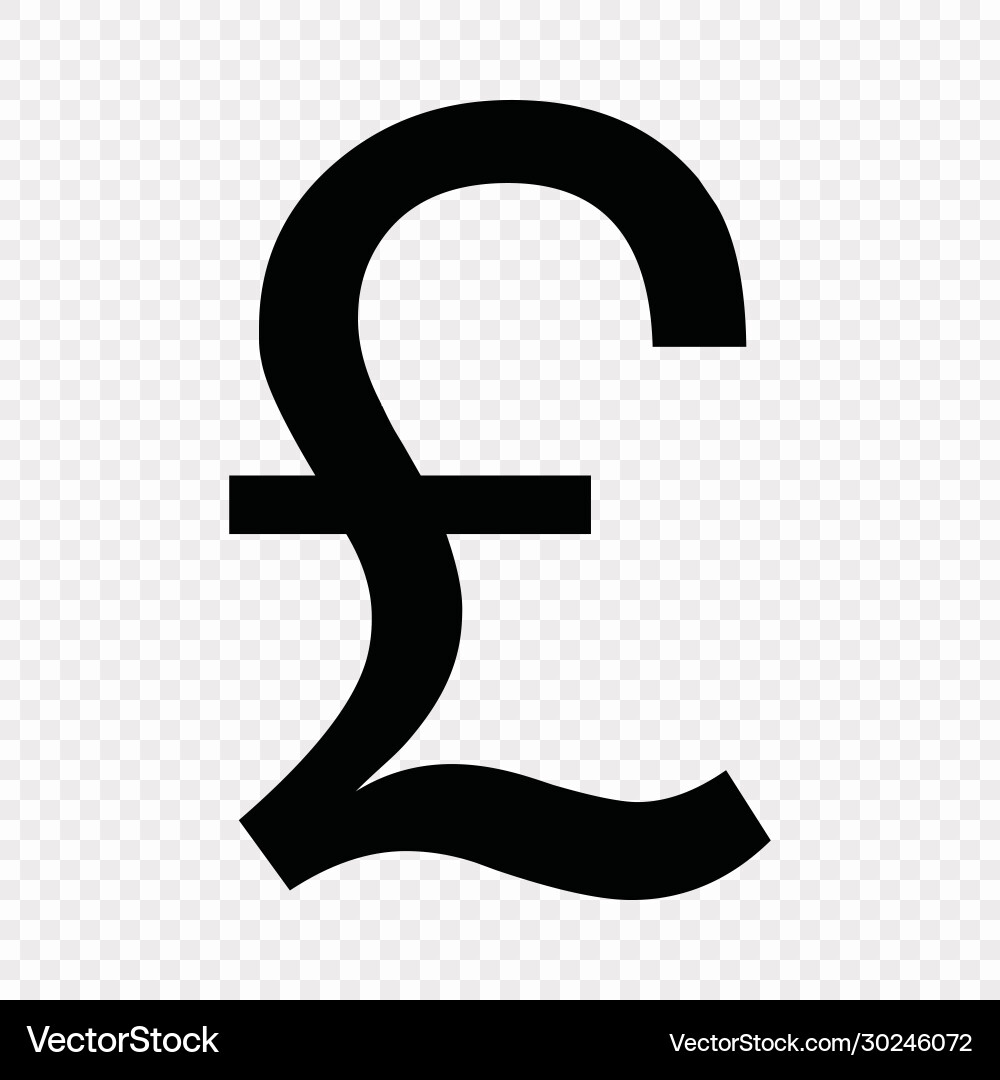 british pound sign British pound sign vektorbild