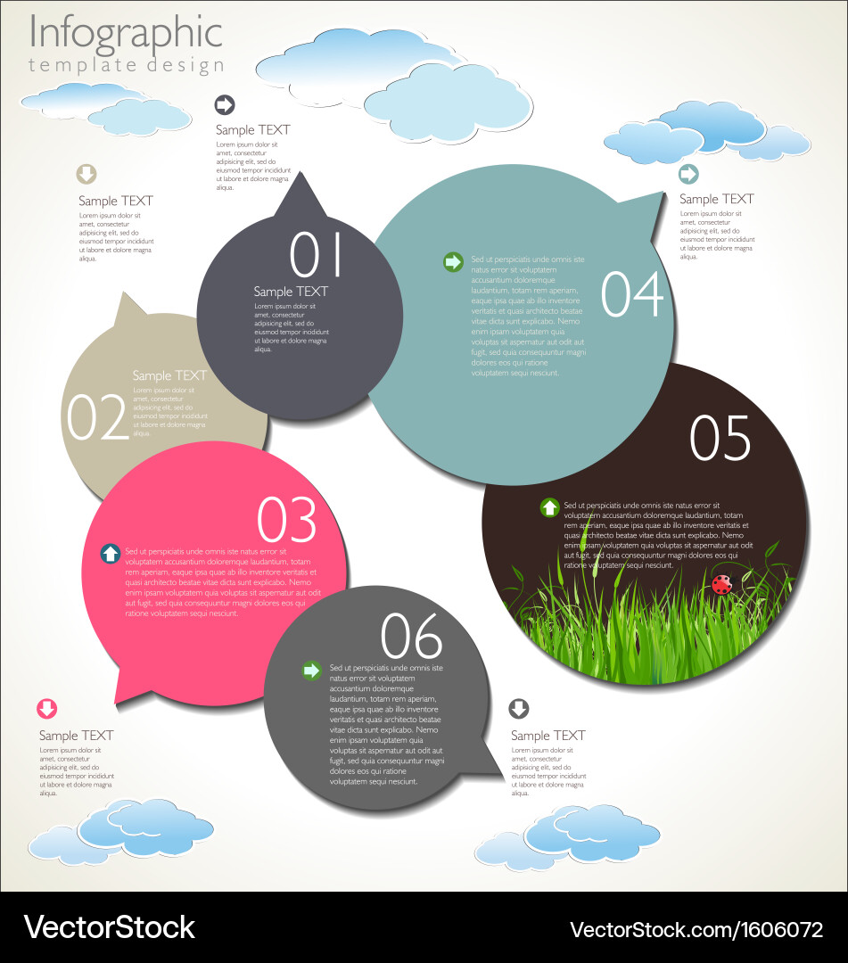 Clean Layout Template vector image