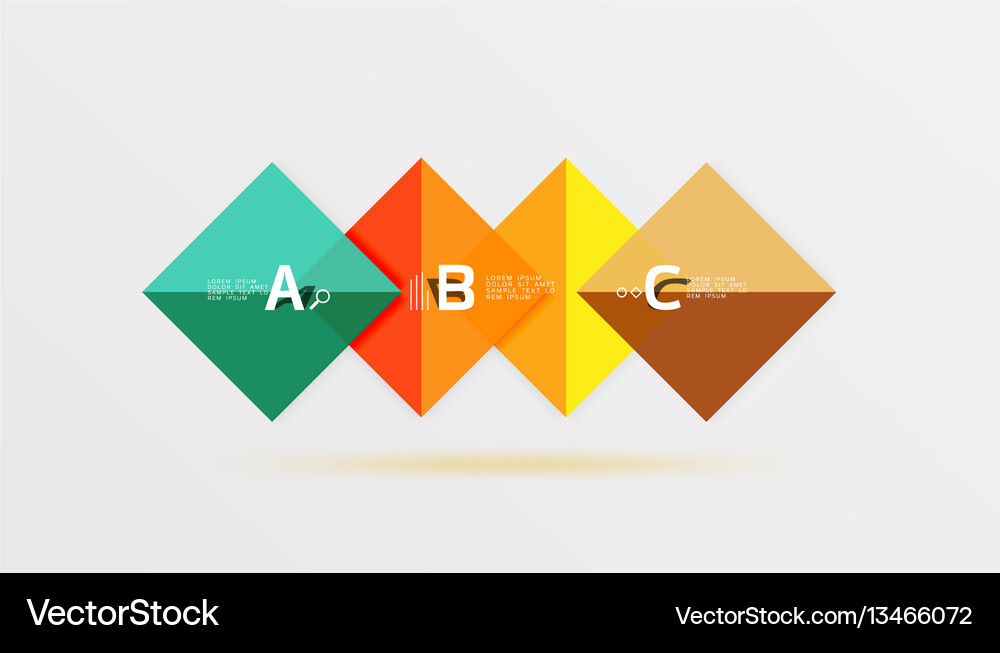 Glossy squares with text abstract geometric Glossy squares with text abstract geometric Vector Image