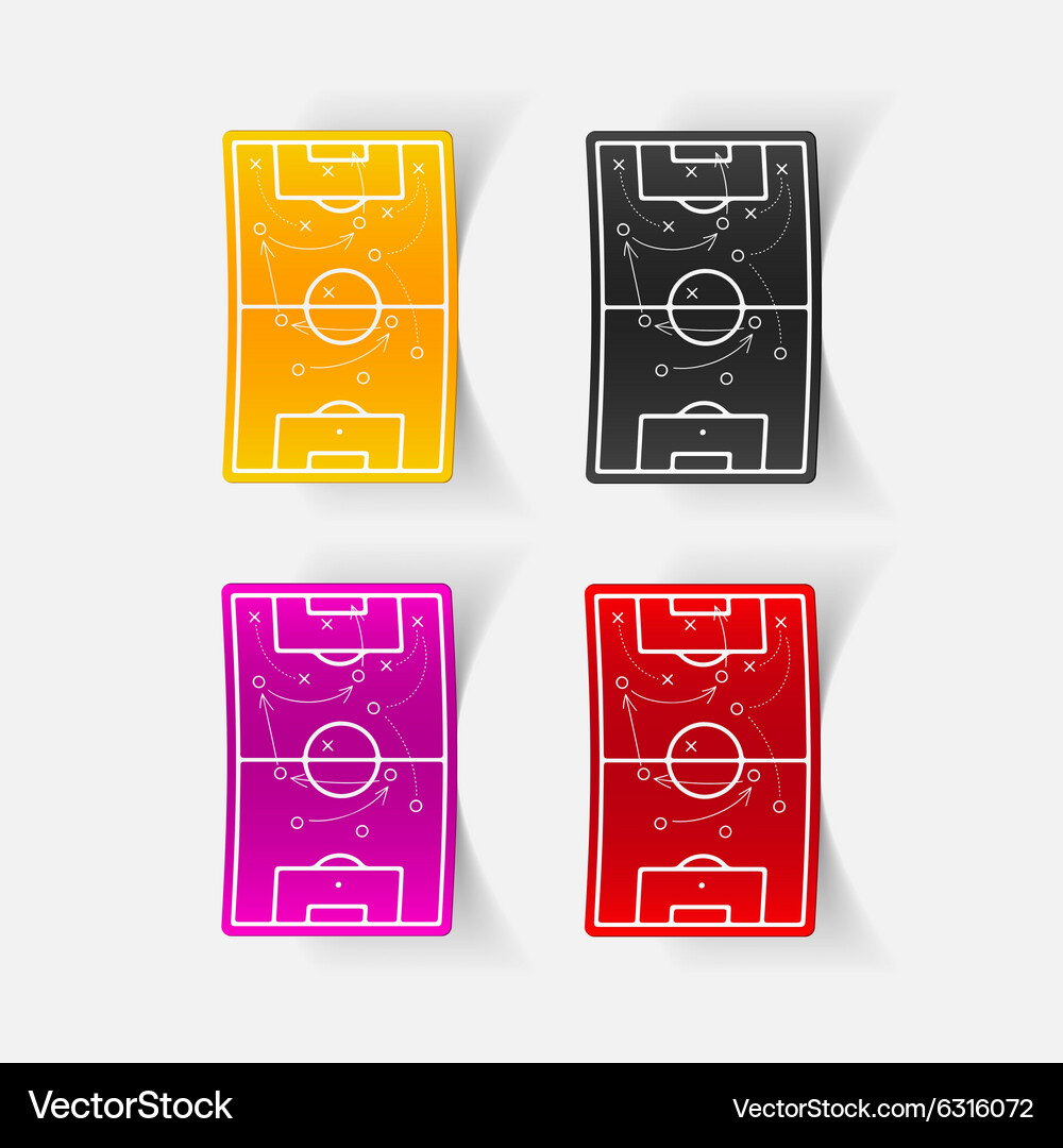Realistic design element playing field Vector Image