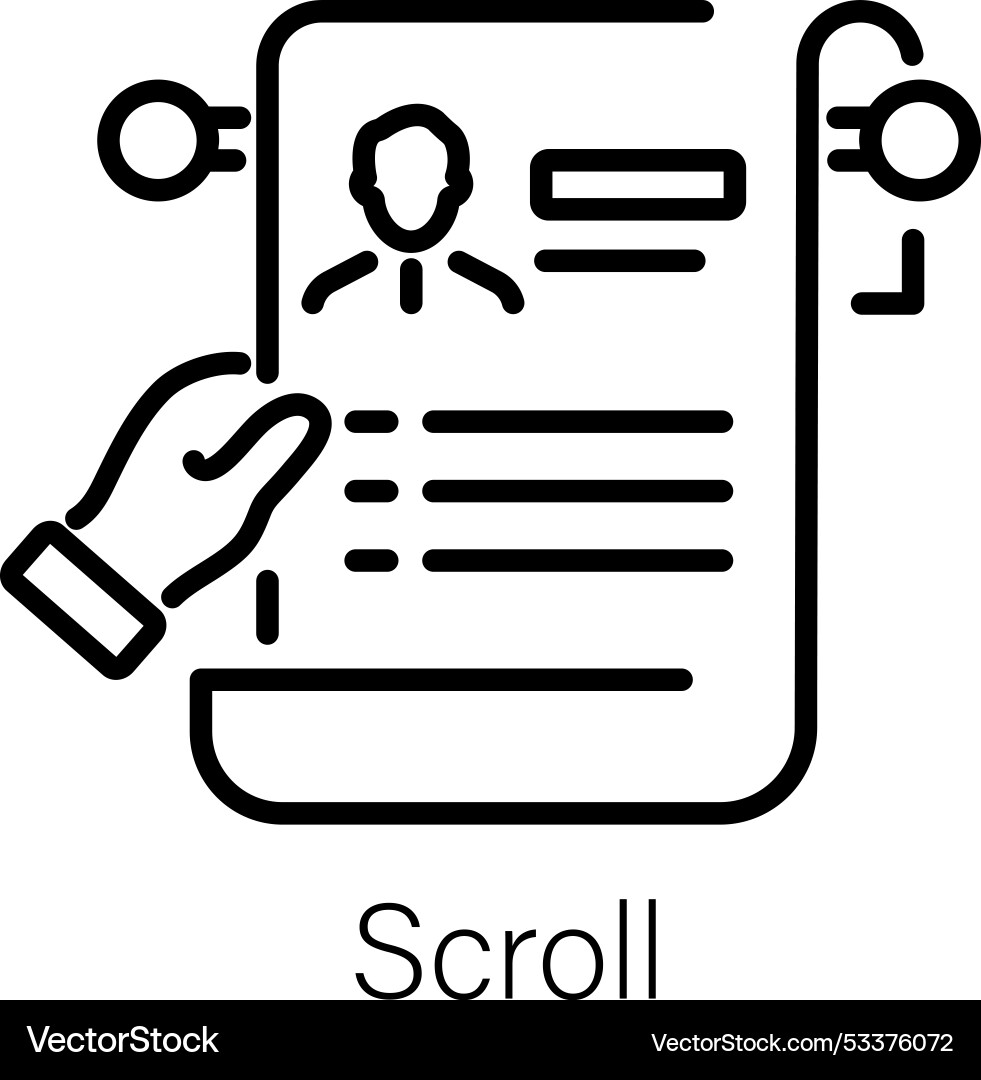 Scroll Royalty Free Vector Image - VectorStock