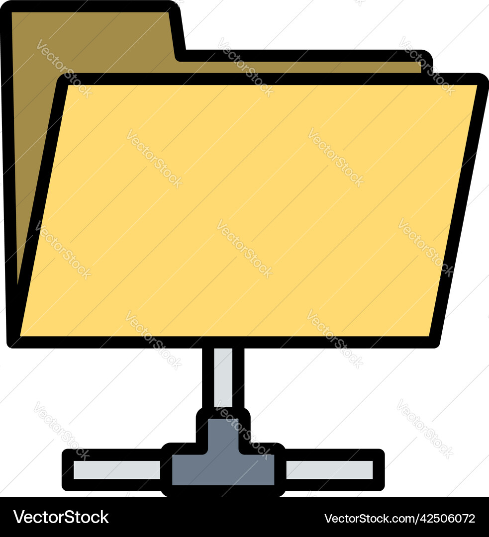 Shared folder icon Vector Image