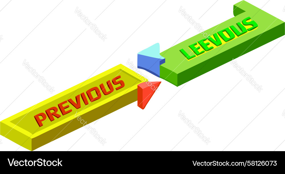 Navigation Arrows - Previous & Next Vector Image