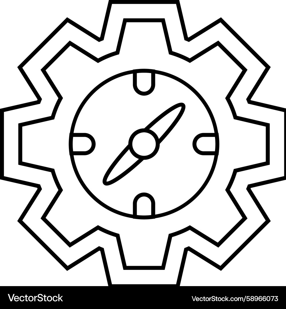 Setup Line Icon - Simple & Intuitive Vector Image