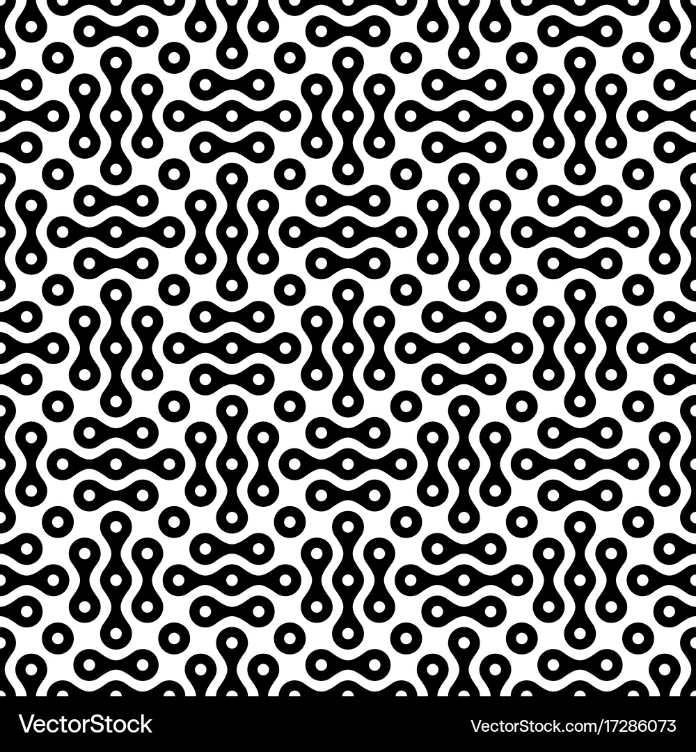 Tech Metaballs Seamless Pattern vector image