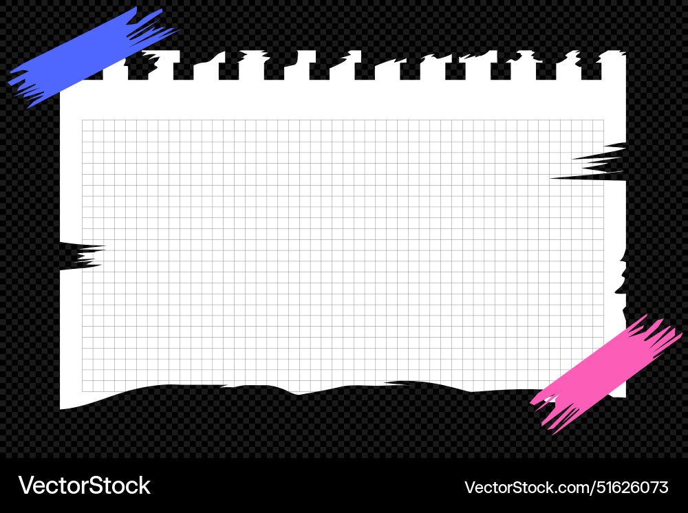 Torn sheet paper empty style Torn sheet paper empty style vector image