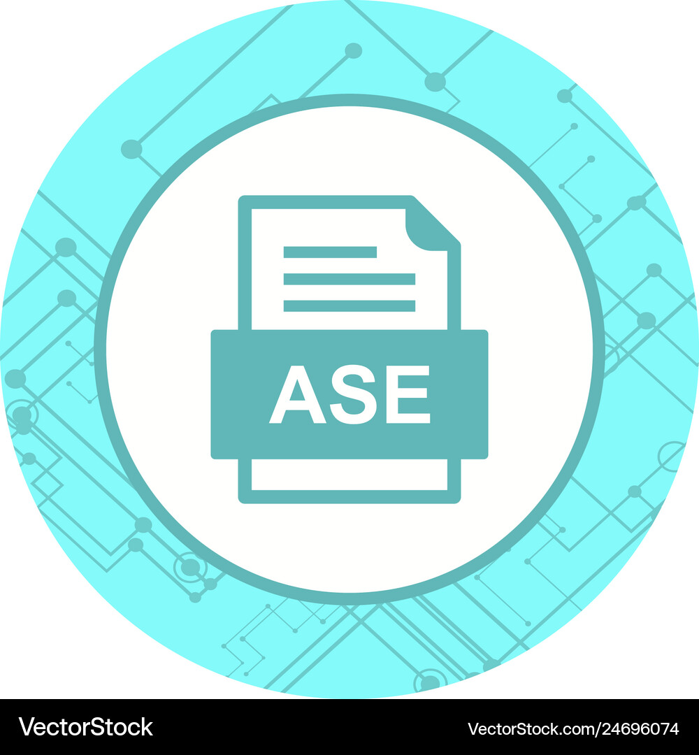 Ase file document icon – Royalty-Free Vector | VectorStock
