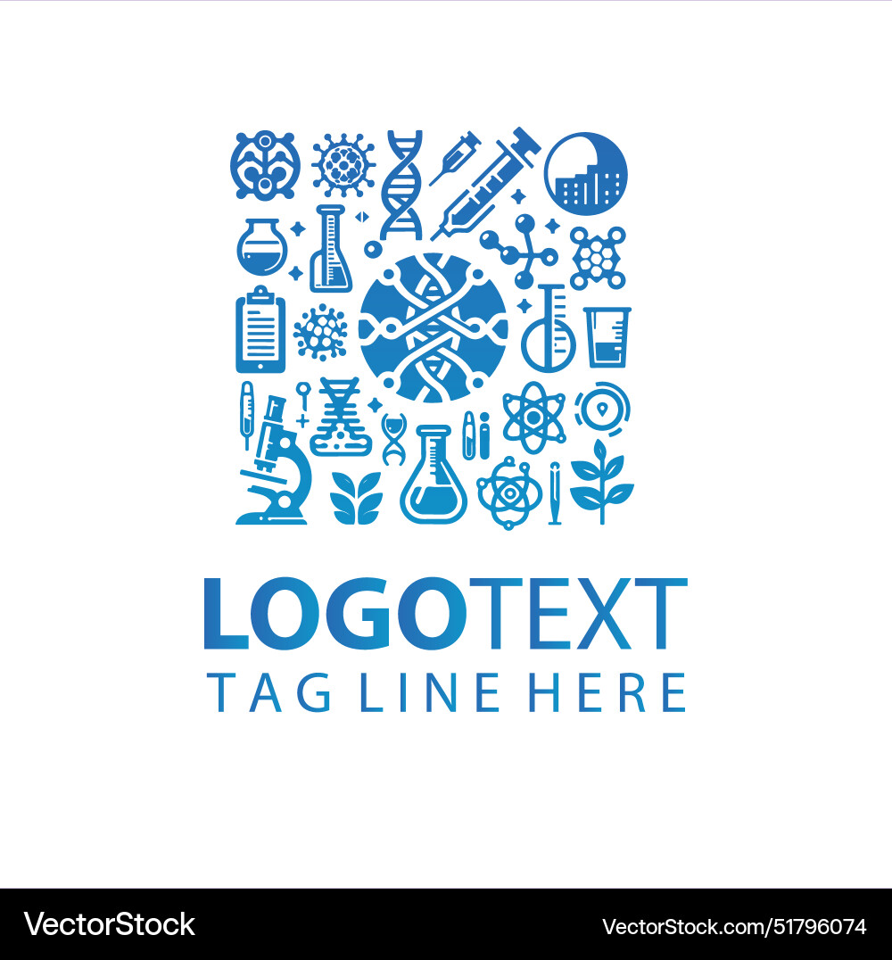 Biotech logo Royalty Free Vector Image - VectorStock