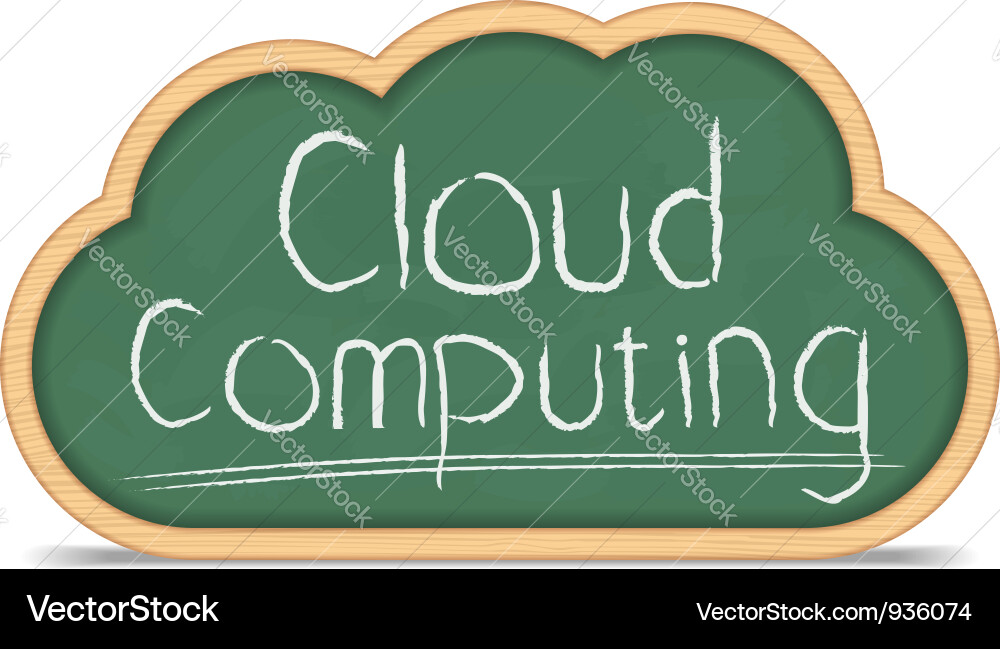 Cloud computing Vector Image