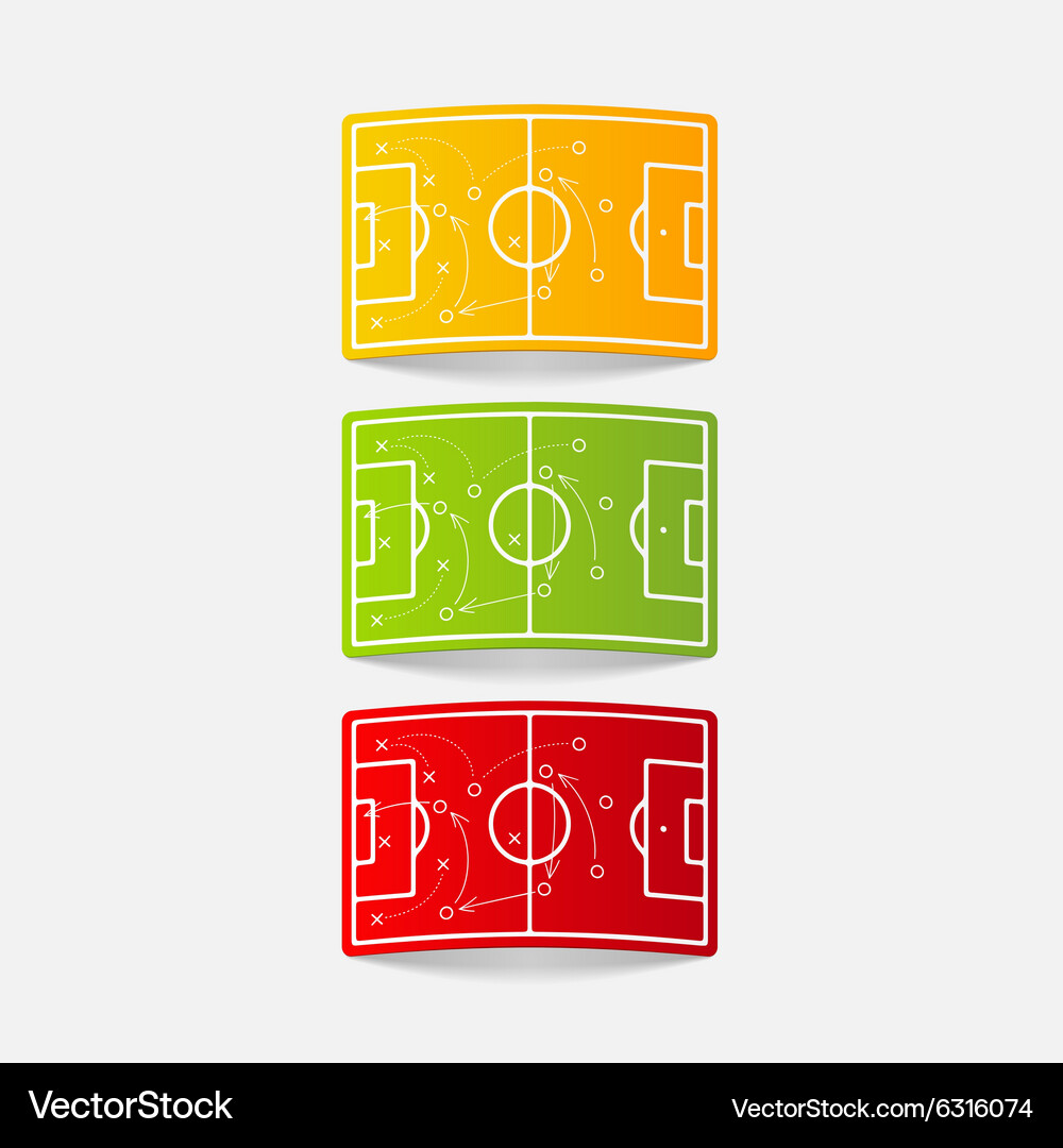 Realistic design element playing field Vector Image